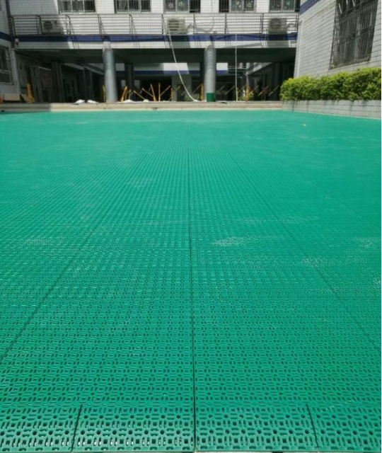 网球场铺装悬浮拼装地板的划线标准及尺寸！
