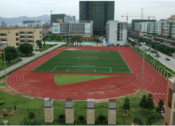深圳中小学塑胶跑道施工，预制型塑胶跑道施工案例分享